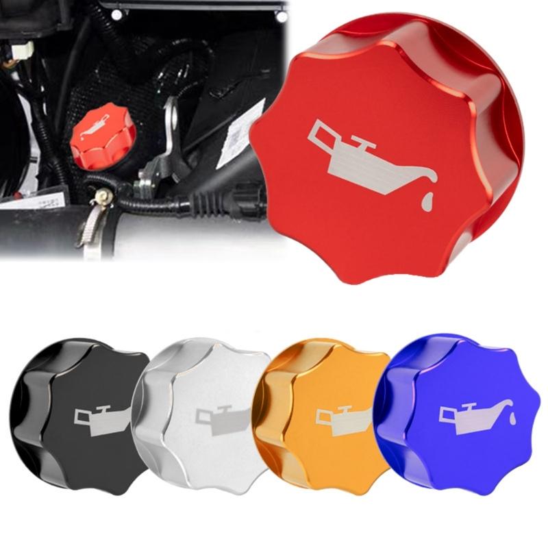 Universal Aluminum Car Engine Oil Caps Corrosions ResistantEngine Oil Filler Caps Easy To Install Stylish Fuels Covers