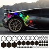 52 de bucăți autocolante de vinil auto în fagure, combinație mare și mică, autocolante hexagonale, bricolaj, caroserie, stil rece, decorare în stil deschis