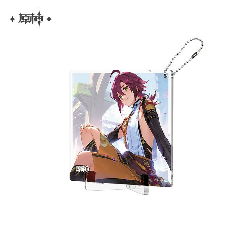 Sunsyea Genshin Impact Official Merch miHoYo Original Birthday Series Coaster Keychain Stand Kazuha Eula Ayaka Albedo
