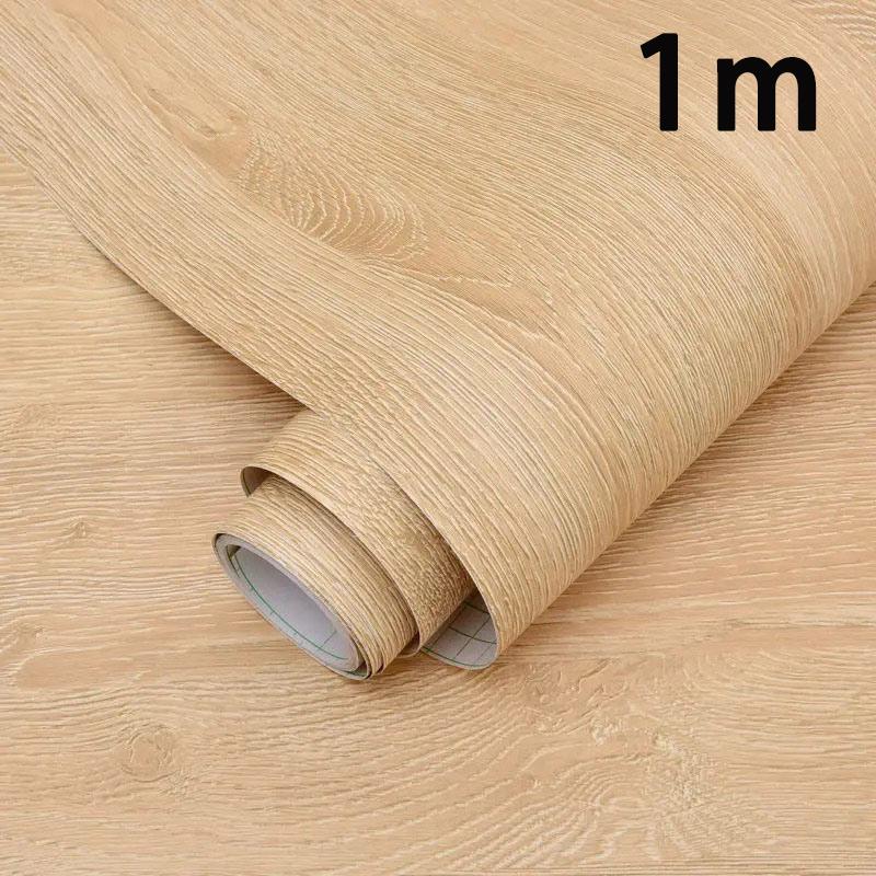 

0.55m living room kitchen sticker wood grain waterproof and stain resistant PVC wallpaper 55cmX1m
