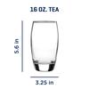 Ellendale Drinking Glass Set of 8 Heavy Base Clear Glassware Home Durable Dishwasher Safe Great Casual or Formal Use