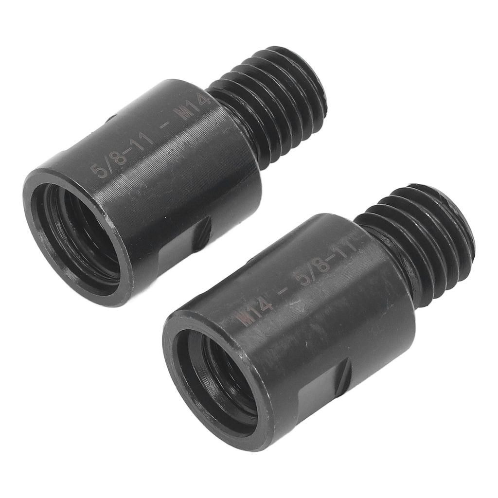 2Pcs Thread Adapter Thread Conversion Adapter 5 8in to M14 M14 to 5 8in for Lathe Drill