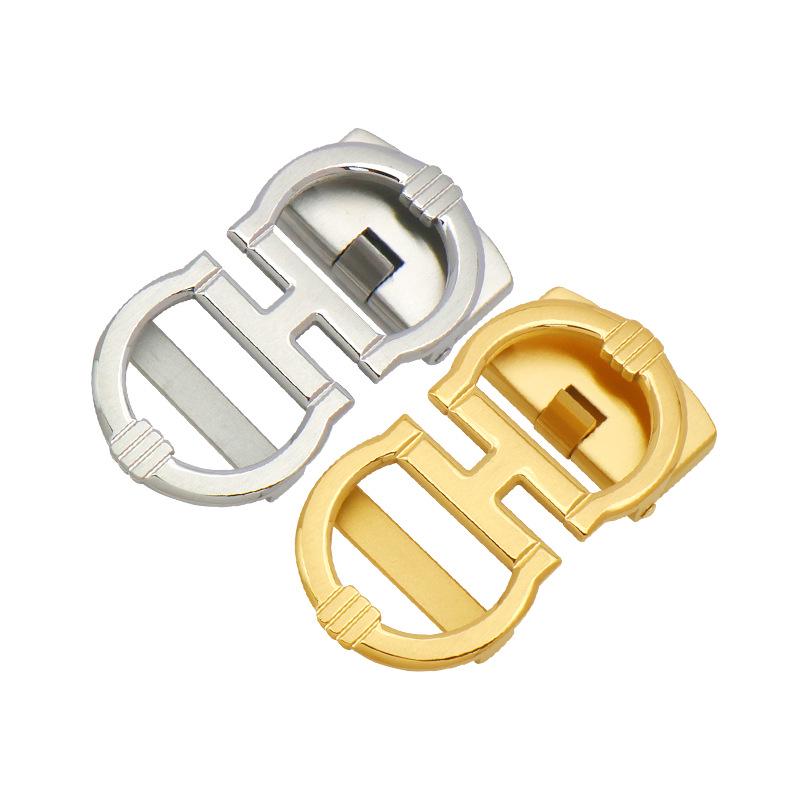 High-End Men's Fashionable Stainless Steel Automatic Belt Buckle, Versatile Design