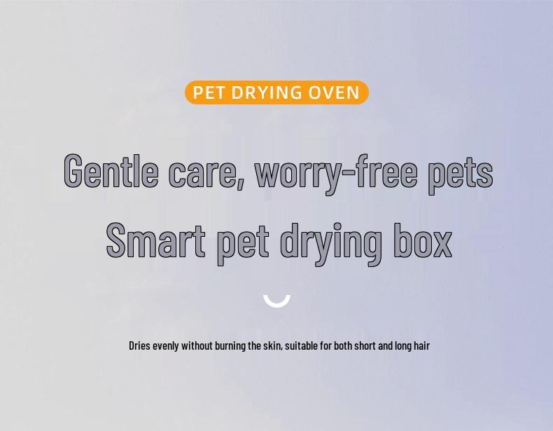 Smart Silent Pet Dryer: Automatic, Large-Capacity Hair Drying Box for Dogs and Cats
