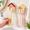 Cartoon Wall Toothbrush Rack Wall Mounted Toothbrush Organizer Toothbrush Holder Bathroom Storage