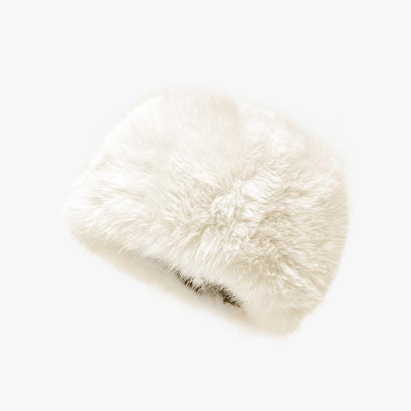 Women's New Winter Hat Thickened Warm Imitation Fur Fashionable Simple Fisherman's Hat Imitation Mink Hair Ladies Mongolian Hat