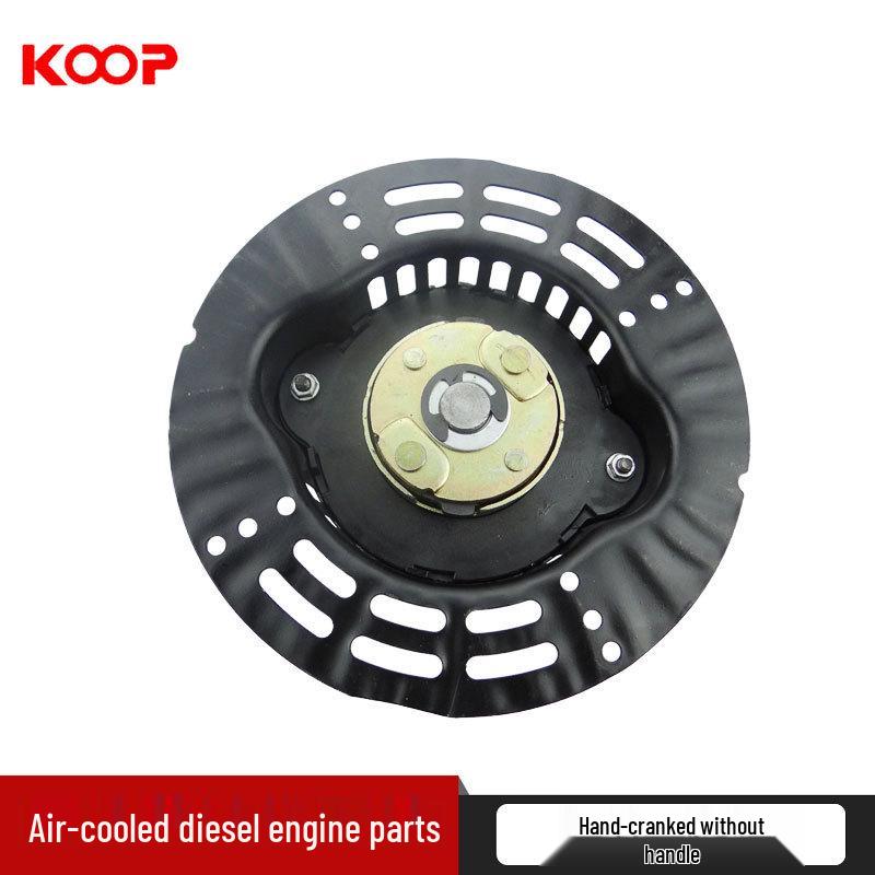 Hand-Cranked Mini Tiller Starter for 170F, 178F, 186F Air-Cooled Diesel Engines