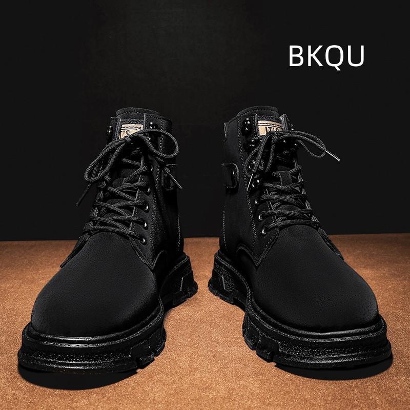 

Motorcycle Boots for Men Round Toe Comfortable Trendy All-match Breathable Wear-Resistant Outdoor Casual Shoe Spring Autumn Main