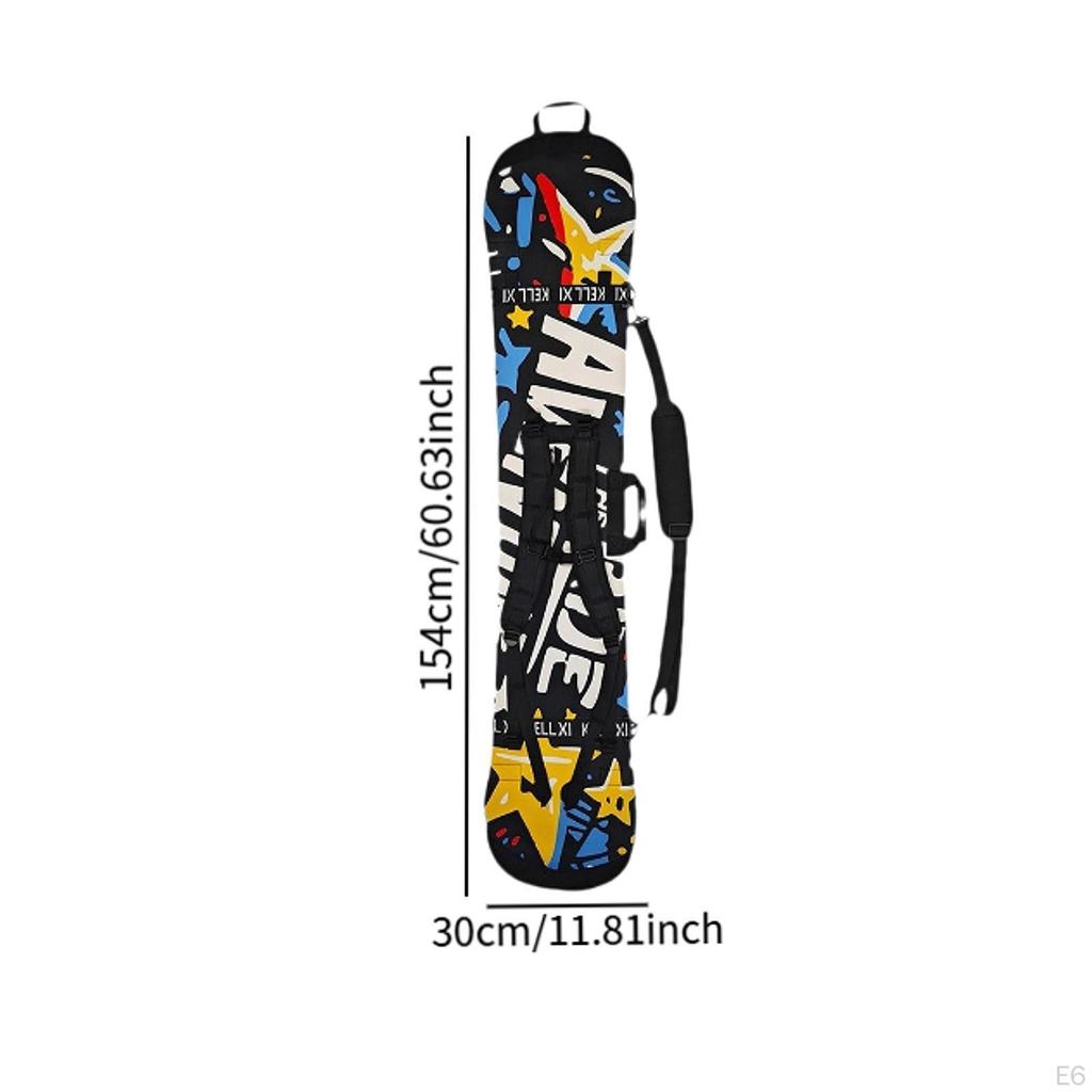Snowboard Cover Sleeve Case, Accessories Bag Strap for Travel Storage Transport Protection