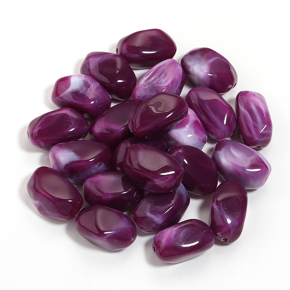 20PCS/Lot Irregular Acrylic Beads Two-tone Cloud Beads Making Meteorite shape Loose Spacer Beads DIY Bracelet Necklace