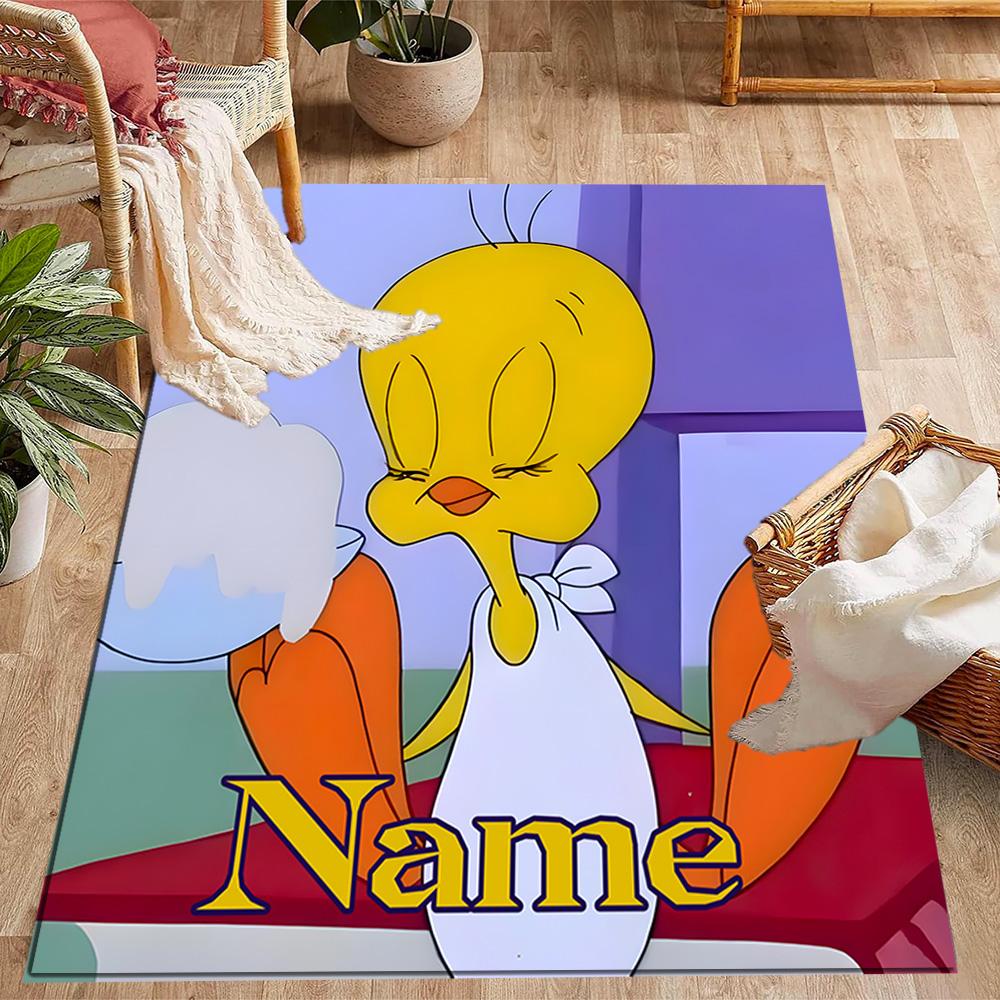 Looney Tunes Adventure Customize Your Name Carpet Perfect for Balcony Kitchen Dining Room Dormitory Antislip Carpet Office home decor