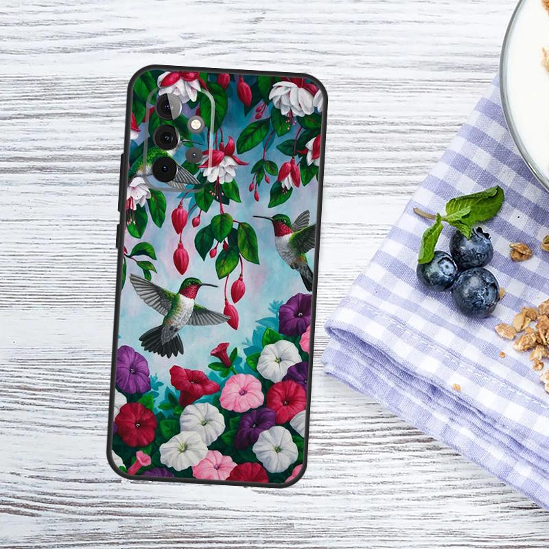 Hummingbird Cover For Samsung Galaxy A15 A25 A35 A55 A53 A33 A13 A52 A32 A12 A51 A71 A14 A34 A54 Case