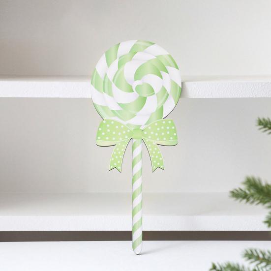 Christmas Lollipop Yard Sign Xmas Candy Lawn Sign Winter Holiday Lollipop Decoration for Indoor Outdoor Pathway Patio Decor