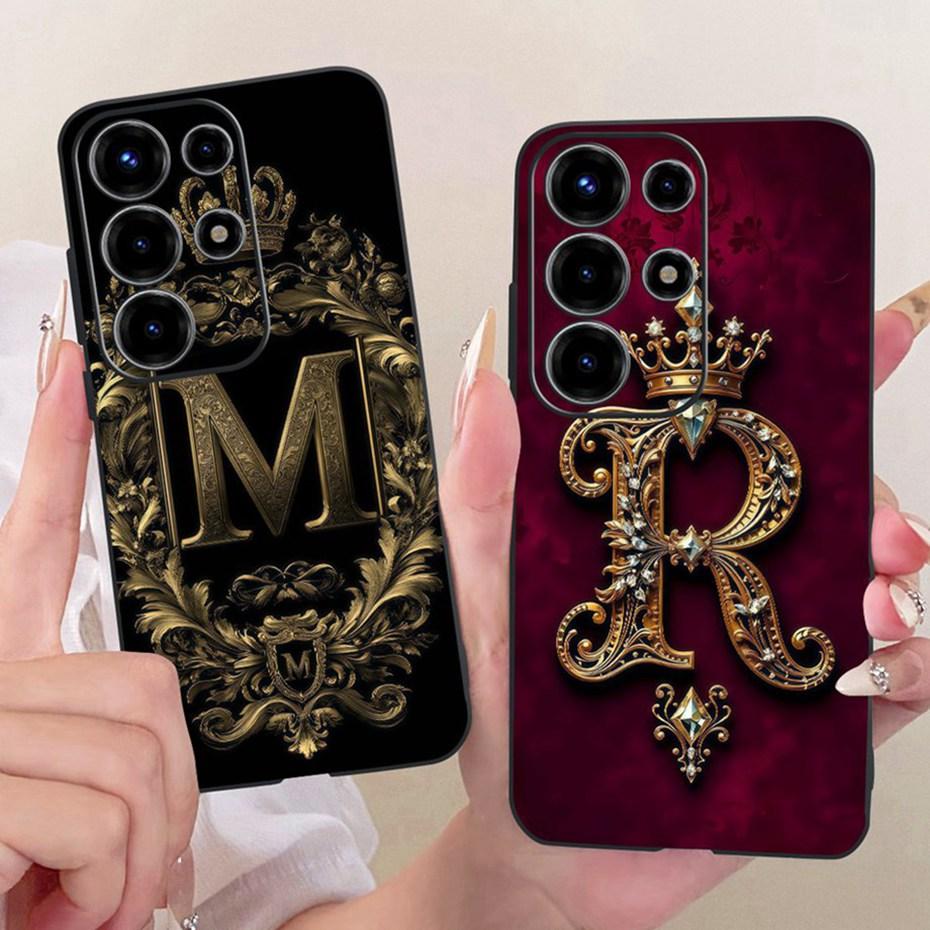 Fashion Crown Letter Case For ITEL S26 Ultra 5G Soft Black Silicone TPU Back Cover For Itel Super 26 Ultra 26Ultra Phone Cases