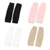 Half Finger Gloves Warm Plush Arm Sleeves Soft Mittens For Women And Teens Girl Winter Everyday Wear Indoor Handwear