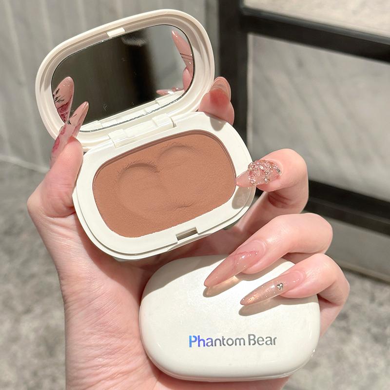 Monochromatyczny Błotny Róż Do Policzków Matowy Naturalny Odcień Policzków Fioletowy Taro Niskie Nasycenie Wodoodporny Miękki Krem Do Konturowania Kosmetyki