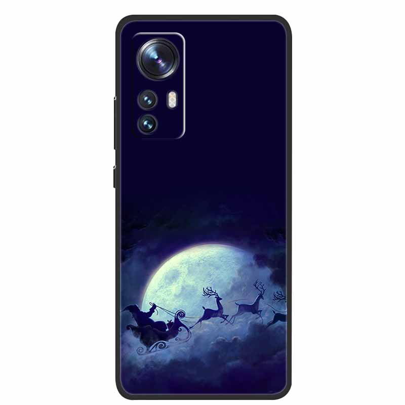 Christmas Cartoon Case For Xiaomi 12 Pro Case for Xiaomi Mi 12 Lite 12X 12S Ultra Silicone Soft TPU Cover for Xiaomi 12X Case