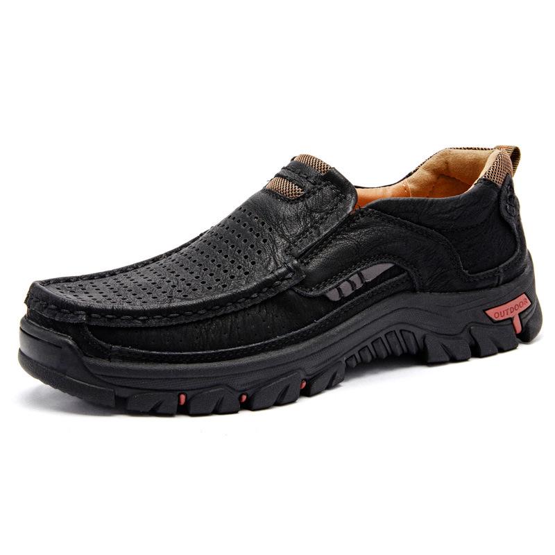 2025 Men's Large Size Outdoor Martin Leather Boots - Casual Short Style