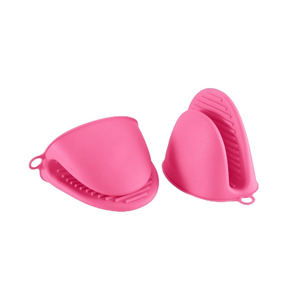 1piece Soft Silicone Heat Resistant Anti-Scald Gloves Pinch Grips Thick Oven Mitts Kitchen Cookin Tool Hand Clip