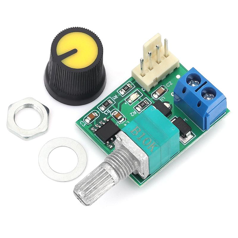 PWM speed controller DC12V four wire computer fan with switch case, four wire fan speed control can turn off 3A
