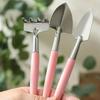 3pcs/Set Premium Gardening Tool Flower Rake Spade Beach Soil Scoop Growing Garden Flower Pots Household Plant Pine Soil Shovel