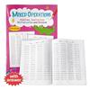 Grund- und Mittelschule Mathe Arbeitsbuch Freundliche Materialien Multiplikation Division Übungen Praktisches Mathe Übungsbuch