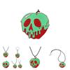Halloween Horror Apple Pendant Necklace With Alloy Material For Costume Wear And Gift