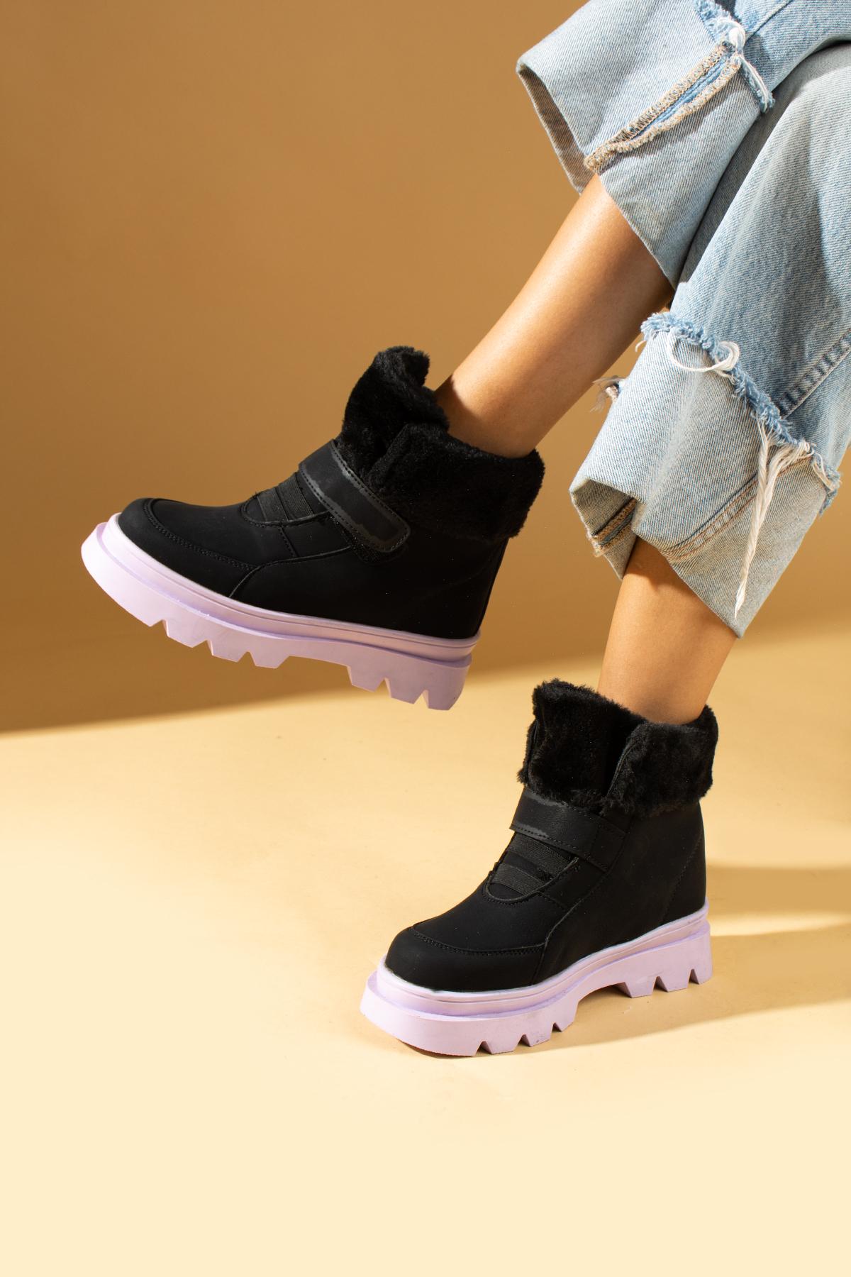 

Дитячі черевики на високій підошві на липучці з нековзкою 011-09-23 31 зелений