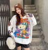 Women's Plus Size Cartoon Print Sweater - Autumn/Winter Trendy Heavy Knit Pullover