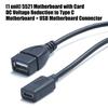 Universal DC5.5x2.1mm To USB And Type C Female Adapter Cable Supports 3A Fast Charging Wire DC5V-25V To 5V Converter