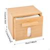 Bamboo Wood Box for Face Towels Storage Container Practical Creative Desk Dry Wipes Elegant