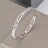 New Style Exquisite Sliding European and American Oval Zircon Hollow Bracelet for Women,