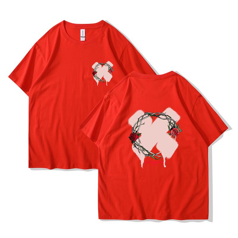 Neu in XPLR Sam und Colby Thorn T-Shirt Rundhals Kurzarm T-Shirt Herren T-Shirt Harajuku Streetwear Reine Baumwolle Oberteile