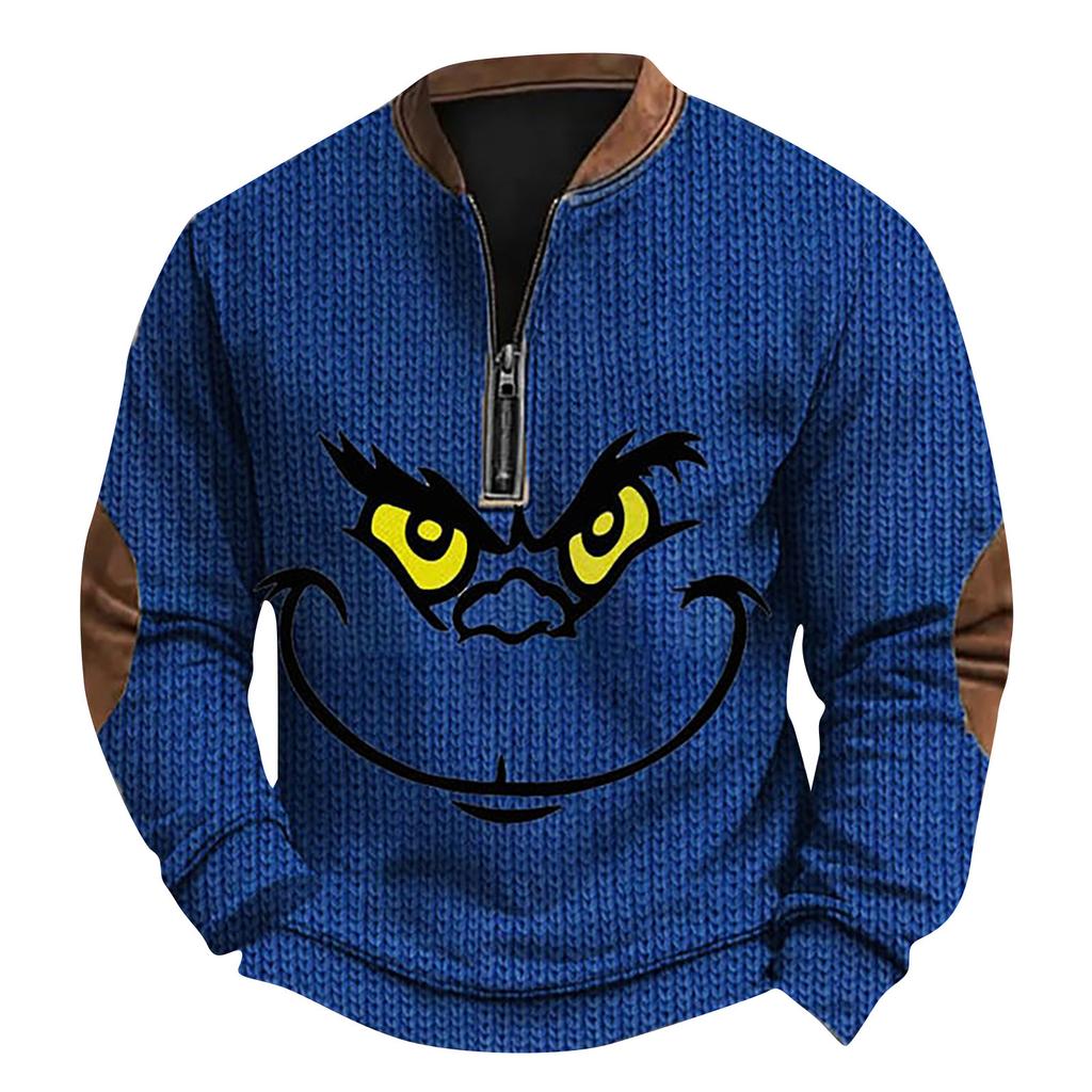 Men'S Outdoor Zipper Long Sleeved Sportswear Casual Sweatshirt