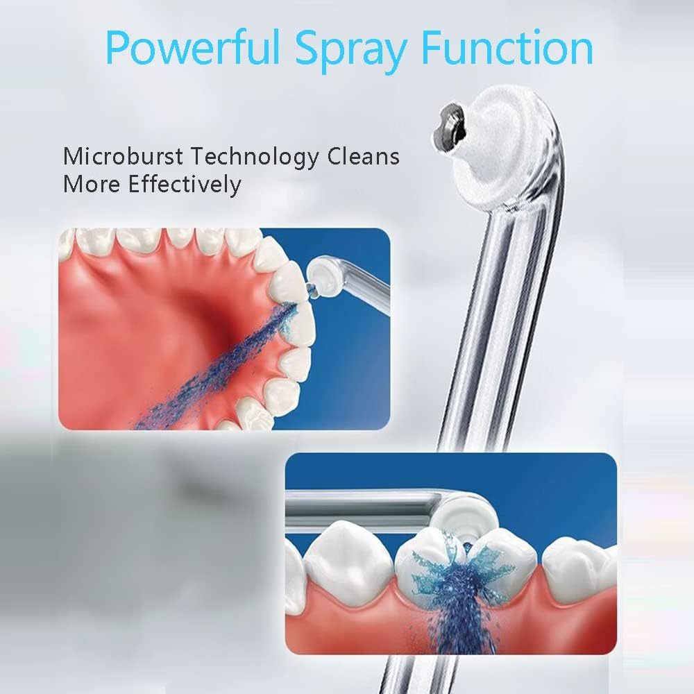 2PCS Oral Irrigator Nozzle Fit for Philips Soni care AirFloss Ultra HX8032/HX8331/HX8332/HX8340/HX8341/HX8381, Generic Soni care Flosser Replacement