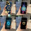 David Jewish Star Symbol Shockproof Transparent Gray Phone Case For iPhone 17,16,15,14,13,12,11,Pro,Max,Plus,Magnetic Charging