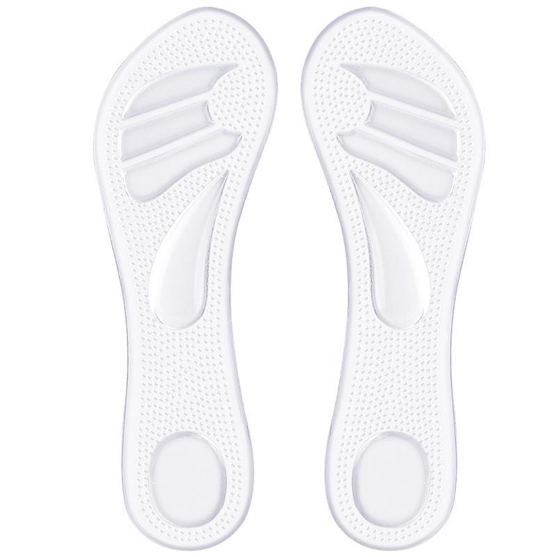 

Arch Seven-point Pad Ladies Soft Self-adhesive Adjustment Size Insole Arch Support Shock Absorption and Anti-slip Half Size Insole one size fits all прозорий