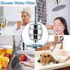 20 Stage Shower Hard Water Purification Filter Showerhead Activated Carbon Water Purifier Chlorine Removal Reduce Dry Itchy Skin