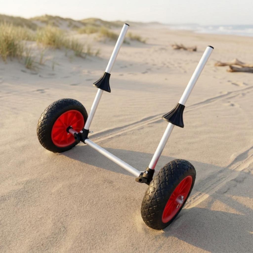 Kayak Trolley Foldable Carrier with Wheels Lightweight Canoes Cart for