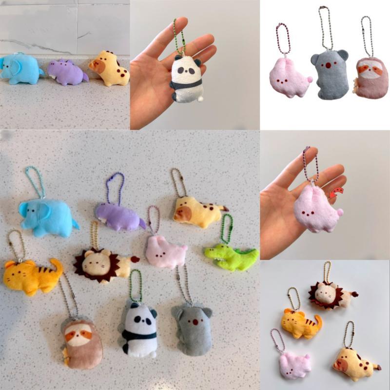 Adorable Stuffed Animal Keychains With Super Soft Short Plush Fur