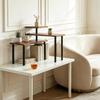 Multifunctional Table Shelf, Rotating 3-Tier Shelf, Stable Corner Shelf for Worktops, Compact Storage Shelf (only with Storage Shelf)