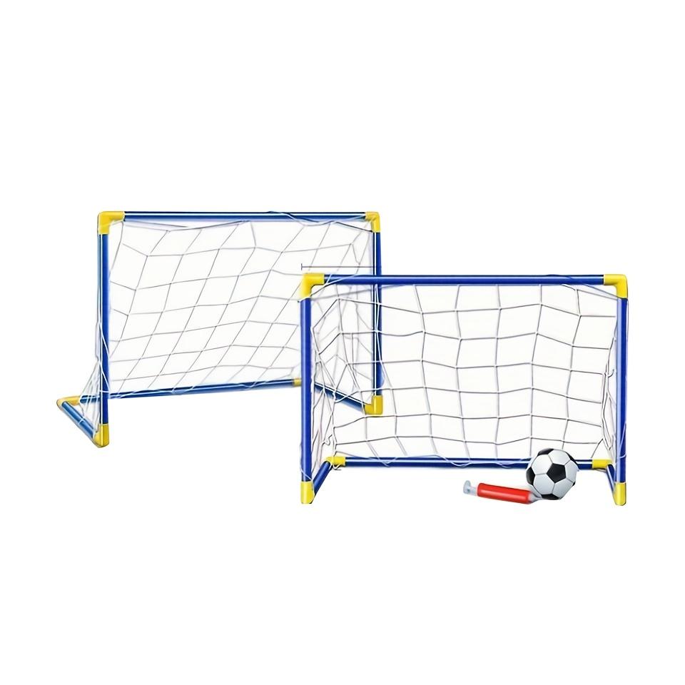 Monterat Fällbart Fotbollsmål Set, Bärbar Sportleksak, Lämplig för Inomhus/utomhusaktiviteter, Barnpresent Fotboll