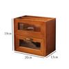 Retro simple style makeup brush storage desktop remote control box Desk storage shelf desktop storage box