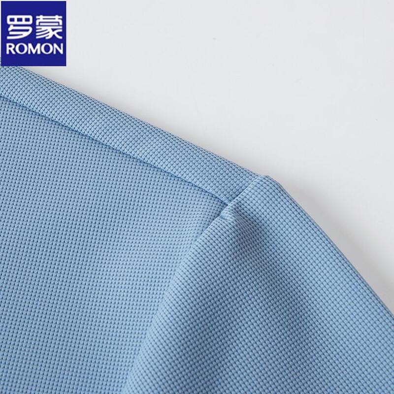 ROMON Men's Breathable Business Casual Polo Shirt