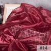 Perspective Crystal Satin Fabric Floating Liquid Silky Metal Touch Stiff Fashion Designer Fabric For Sewing Dress Hanfu Material