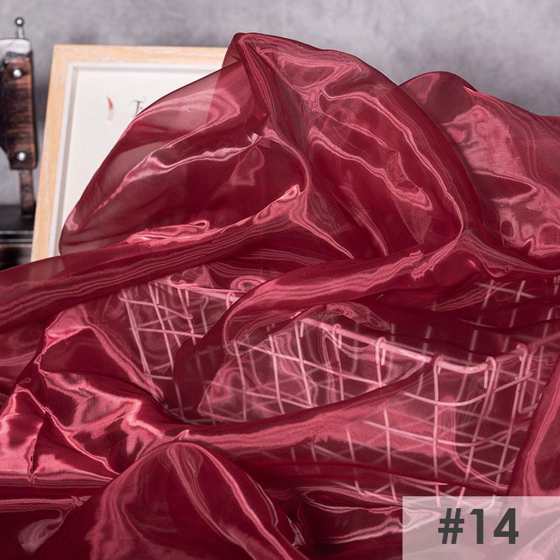 Perspective Crystal Satin Fabric Floating Liquid Silky Metal Touch Stiff Fashion Designer Fabric For Sewing Dress Hanfu Material