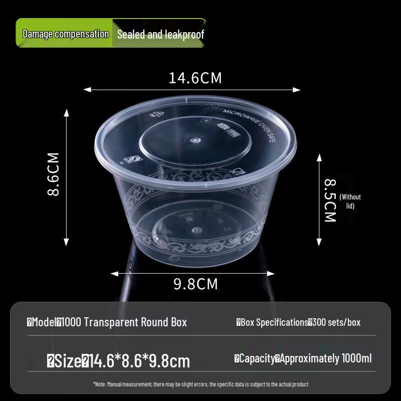 Hanton Disposable Food Containers with Lids