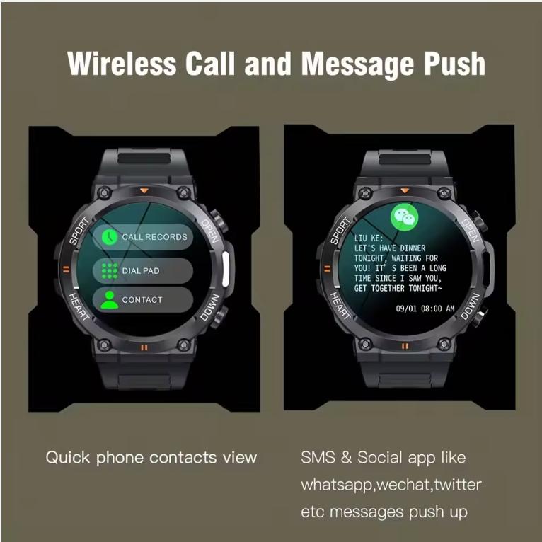 2025  K56Pro Smart Watch for Men Heart Rate Blood Bluetooth Sport 400mAh Long Standby 1.39 Inch 360*360 HD Screen Outdoors Smartwatch