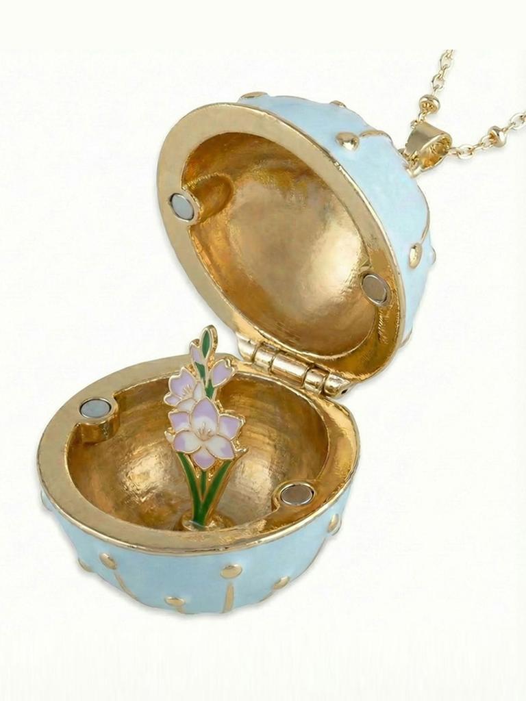 Creative Flower Necklace Round Box Can Open Flower Necklace Jewelry Accessories Women's Accessories Mother's Day Gifts Y2k