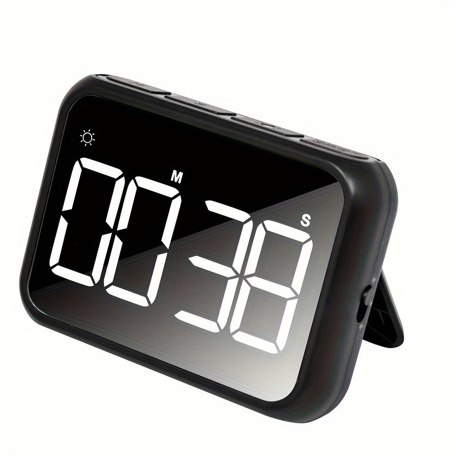 1pc Digital Kitchen Timer, LED Electronic Countdown with Adjustable, Plastic, Battery Operated 3 AAA Not Included, Clear Display for Cooking Learning